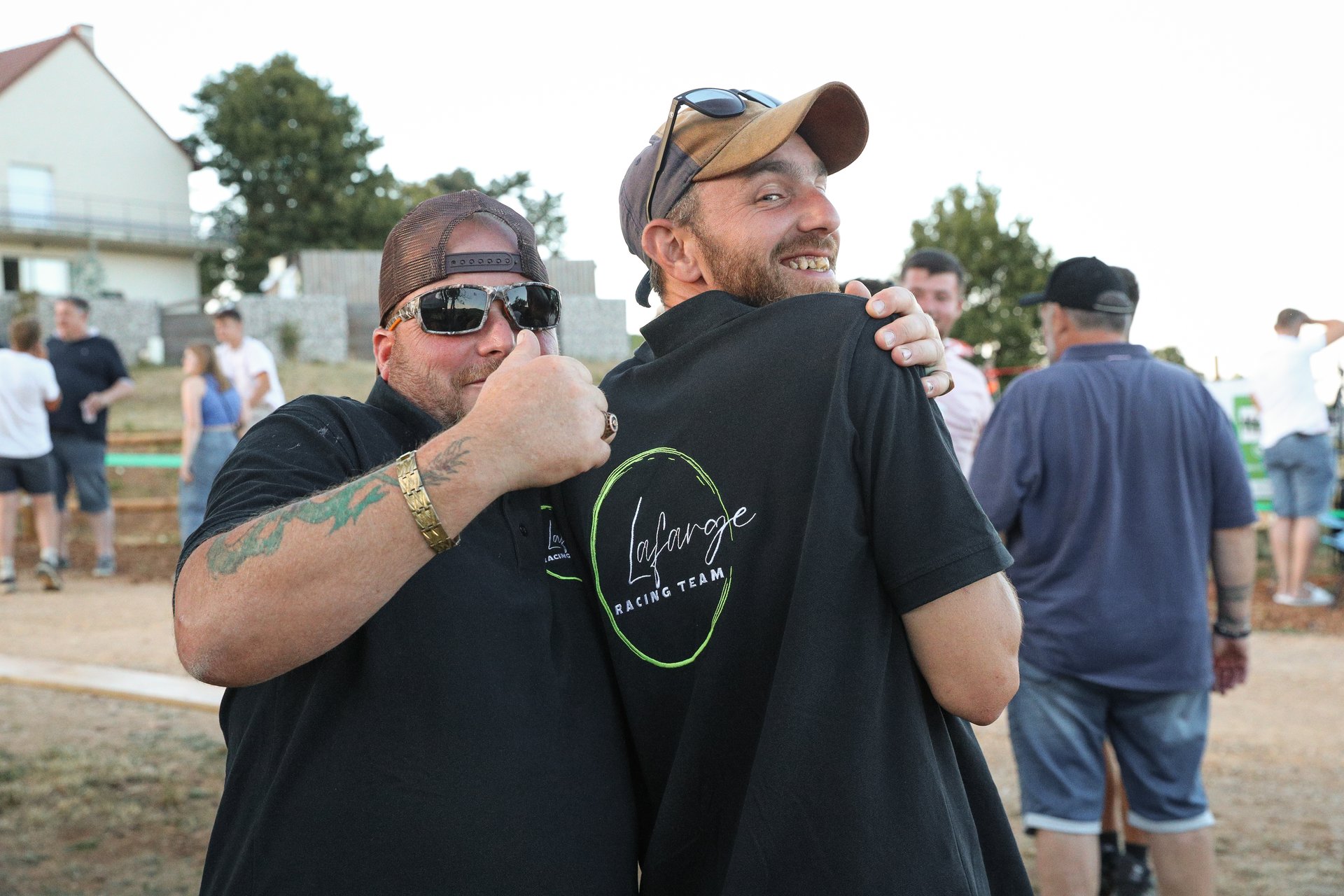 Équipe victoire podium