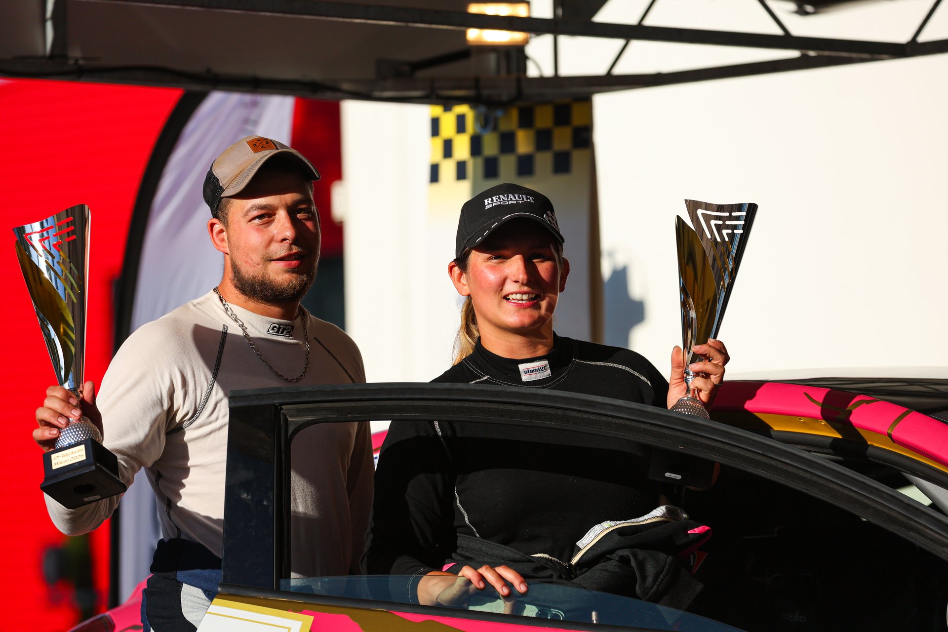 Podium trophées pilotes